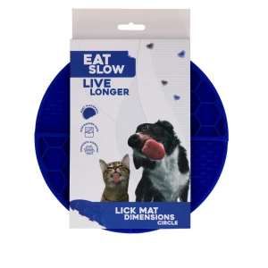 Eat Slow Live Longer Lick Mat Circle