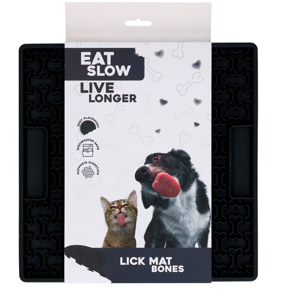 Eat Slow Live Longer Lick Mat Bones