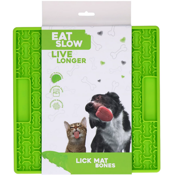 Eat Slow Live Longer Lick Mat Bones