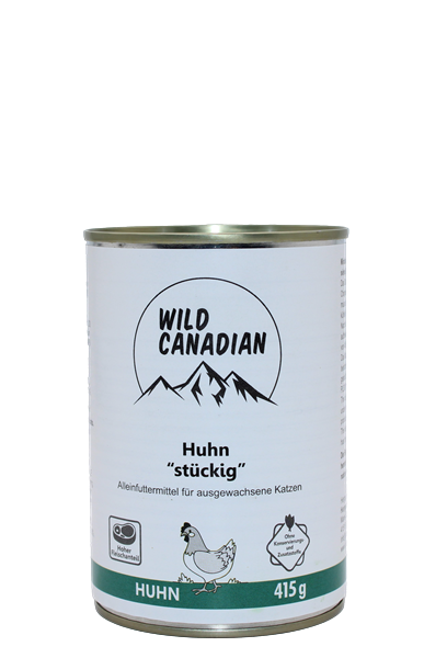 Wild Canadian Katzenfutter Huhn - Stückig 415g