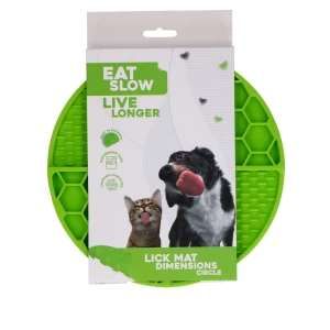 Eat Slow Live Longer Lick Mat Circle