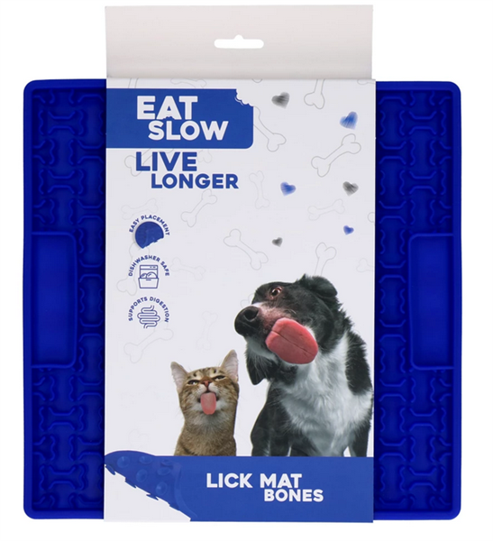 Eat Slow Live Longer Lick Mat Bones