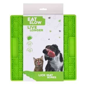 Eat Slow Live Longer Lick Mat Bones