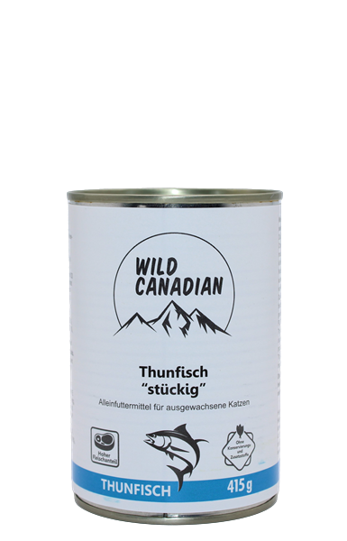 Wild Canadian Katzenfutter Thunfisch Stückig 415g